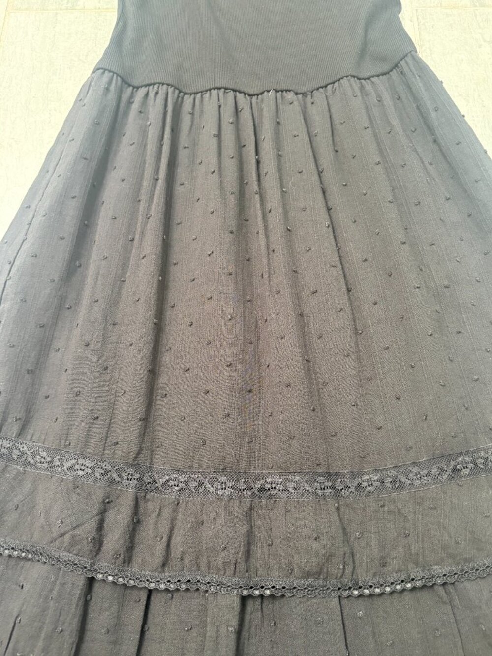 Heartloom Sidney Sleeveless Tiered Maxi Dress Black Size Small NWT - Picture 3 of 12
